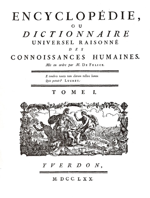 La sémiotique des encyclopédistes Mon XVIIIe, le blog d'Olivier Marchal: L'histoire de l